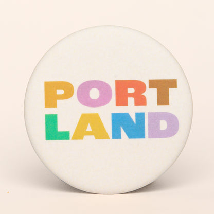 Portland Color Block Round Magnet