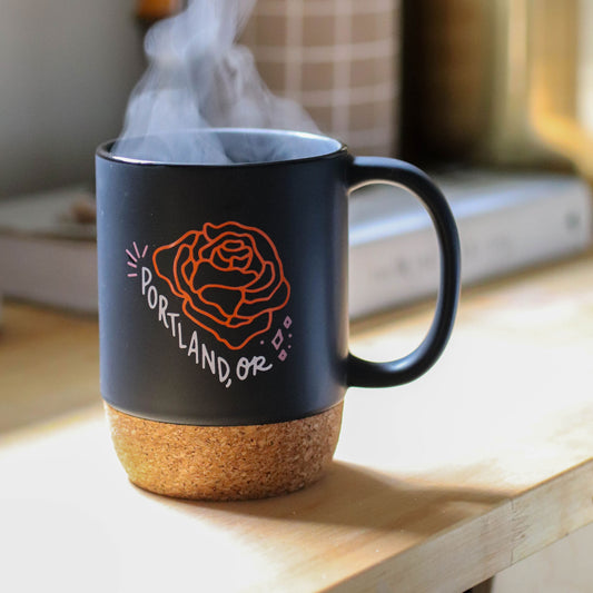 Portland Rose Cork Base Mug