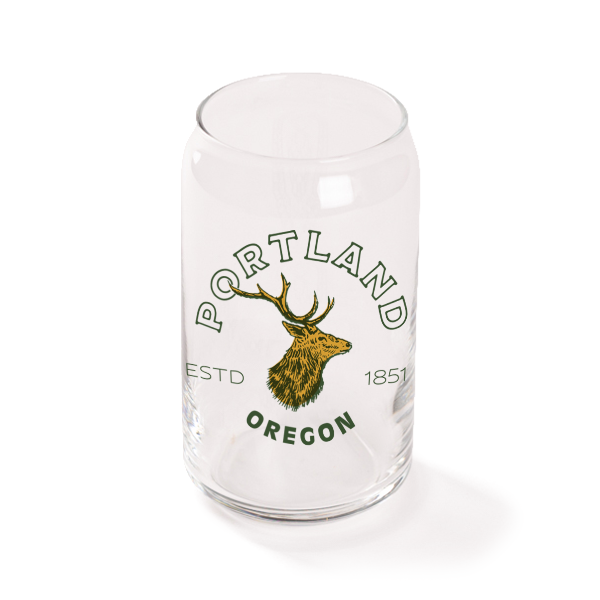 Vintage Stag Beer Can Glass