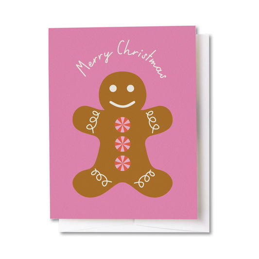 Gingerbread Cookie Christmas Card