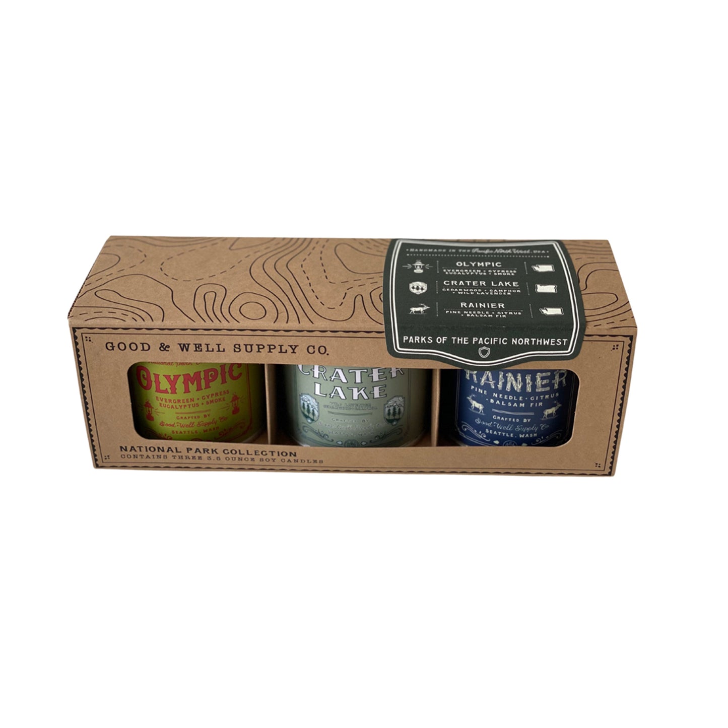 National Parks of the Pacific Northwest Candle Gift Set