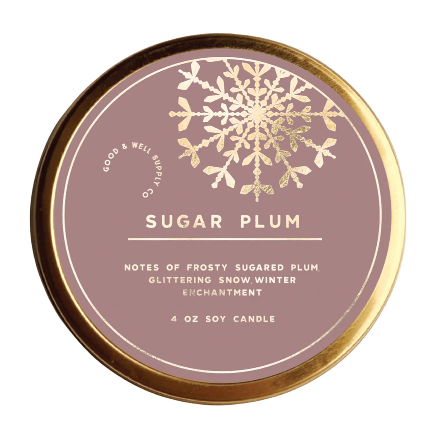 Sugar Plum Gilded Holiday Candle