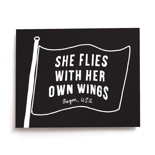 Her Own Wings Print