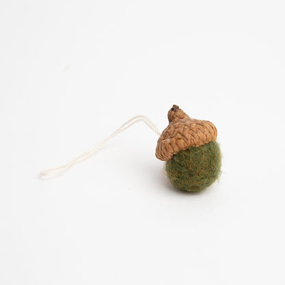 Felted Acorn Ornament
