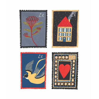 Isatopia: Vintage Stamps Print