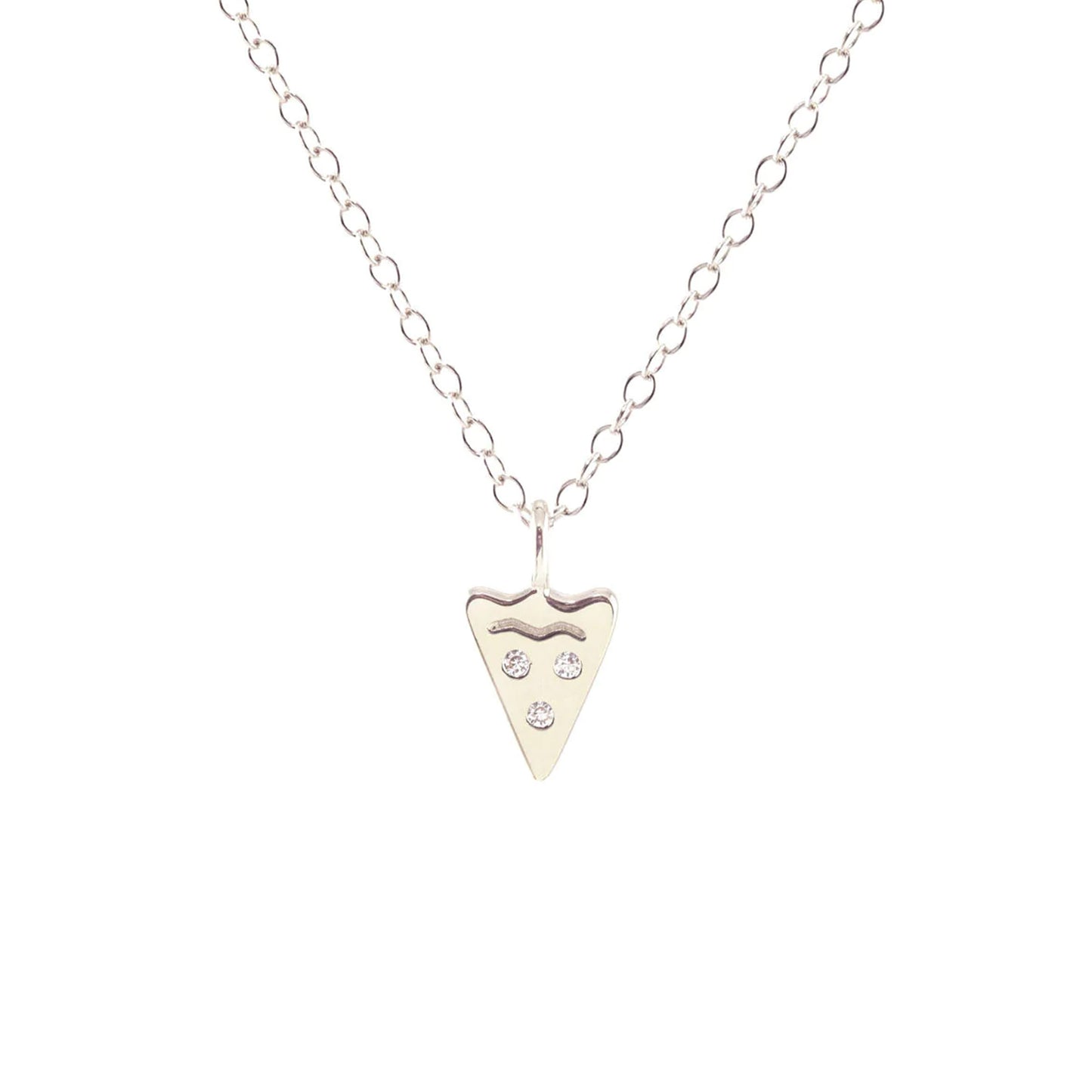 Pizza Crystal Necklace
