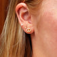 Pretzel Crystal Stud Earrings