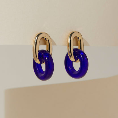 Anna Glass Ring Earrings