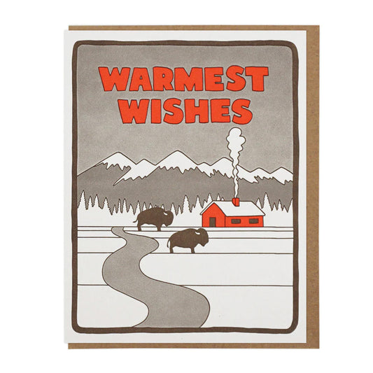 Warmest Wishes Bison Card