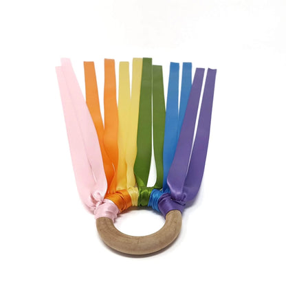 Rainbow Ribbon Wand - Pastel