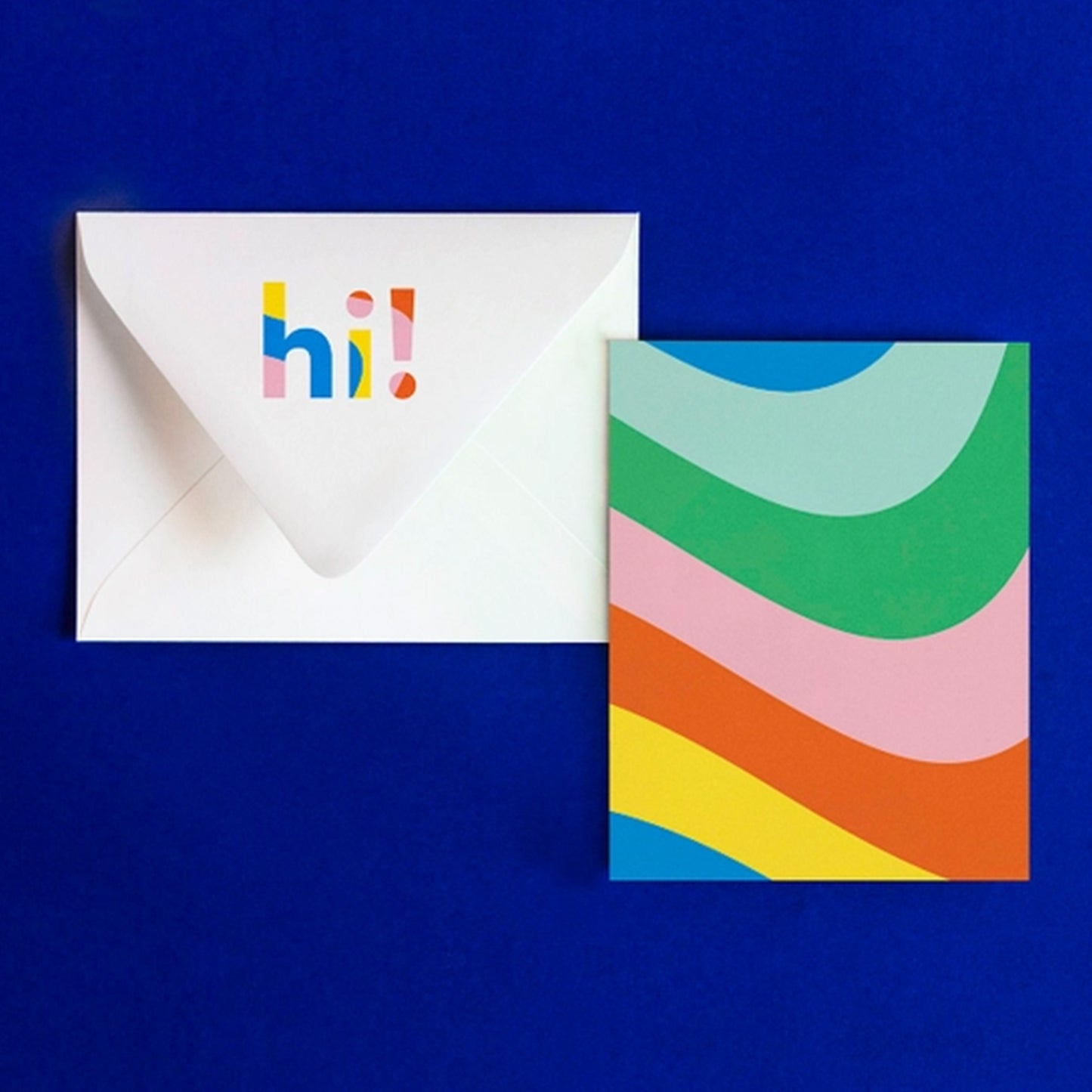 Hi Notevelope Card - Boxed Set of 6