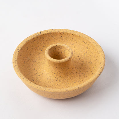 Classic Candle Holder in Unglazed Speckle