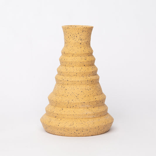 ZigZag Candle Holder in Unglazed Speckle