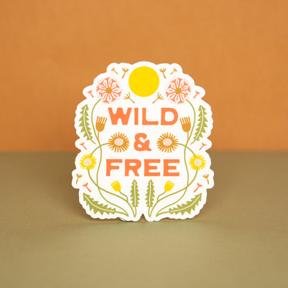 Wild & Free Dandelion Sticker