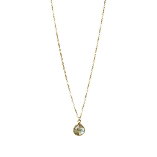 Bezel-Wrapped Gemstone Necklace