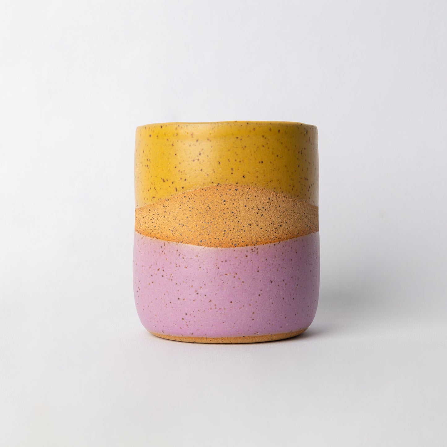 Mustard & Lilac Double Dipped Tumbler
