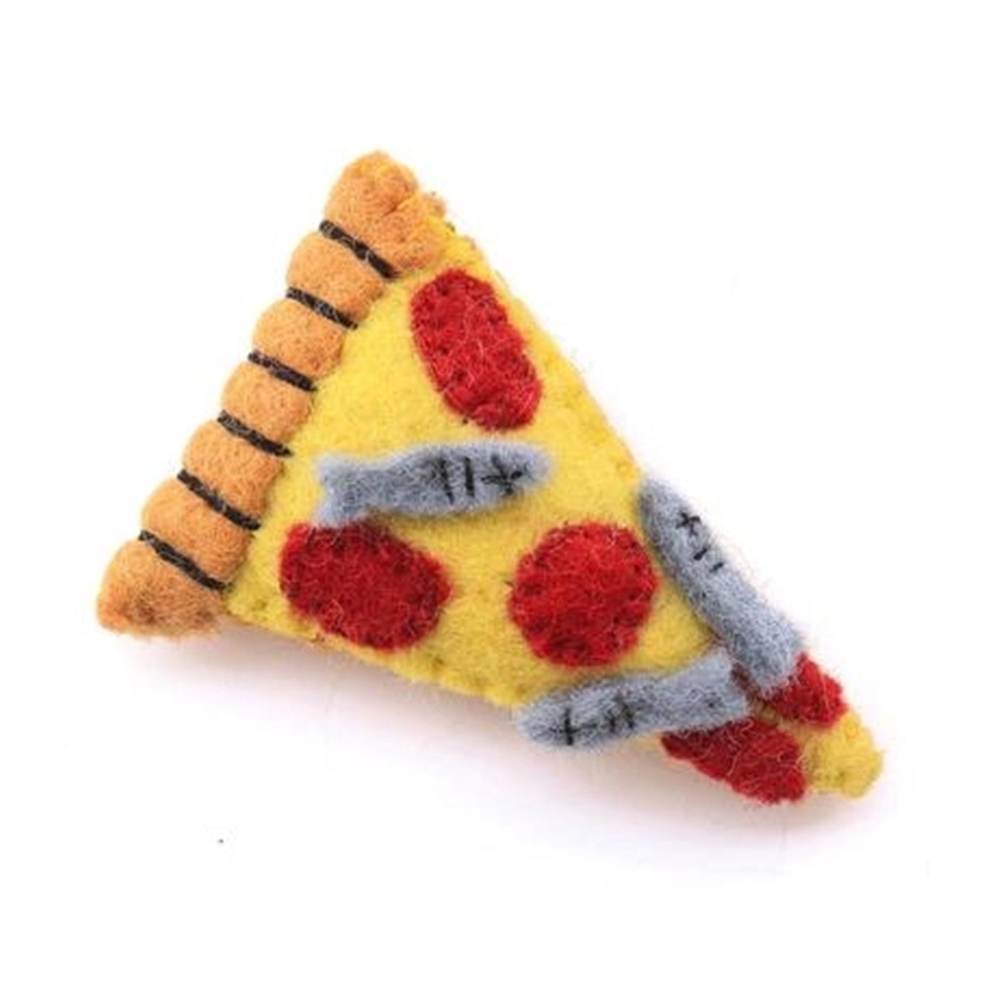 Anchovy Pizza Felt Catnip Toy