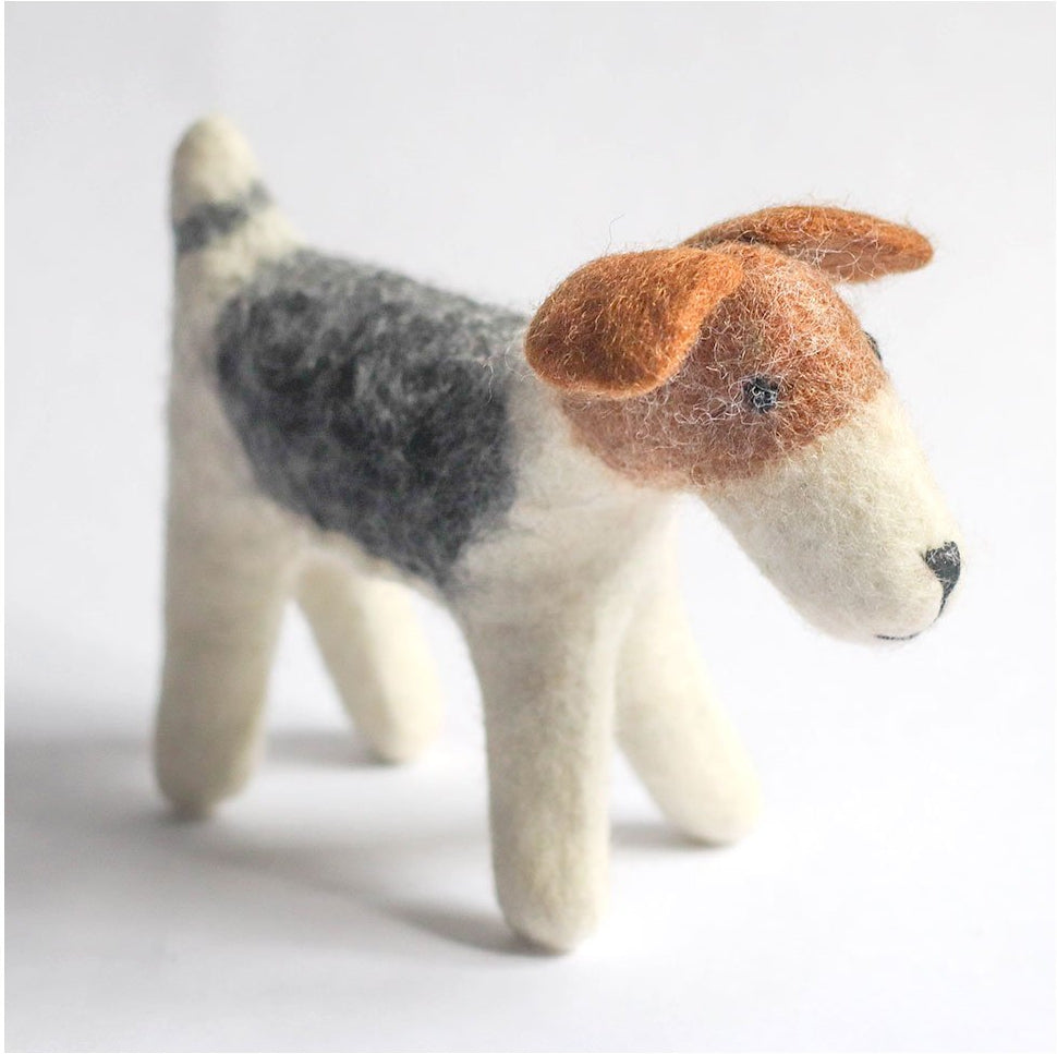 The Winding Road Wool Felted Dog