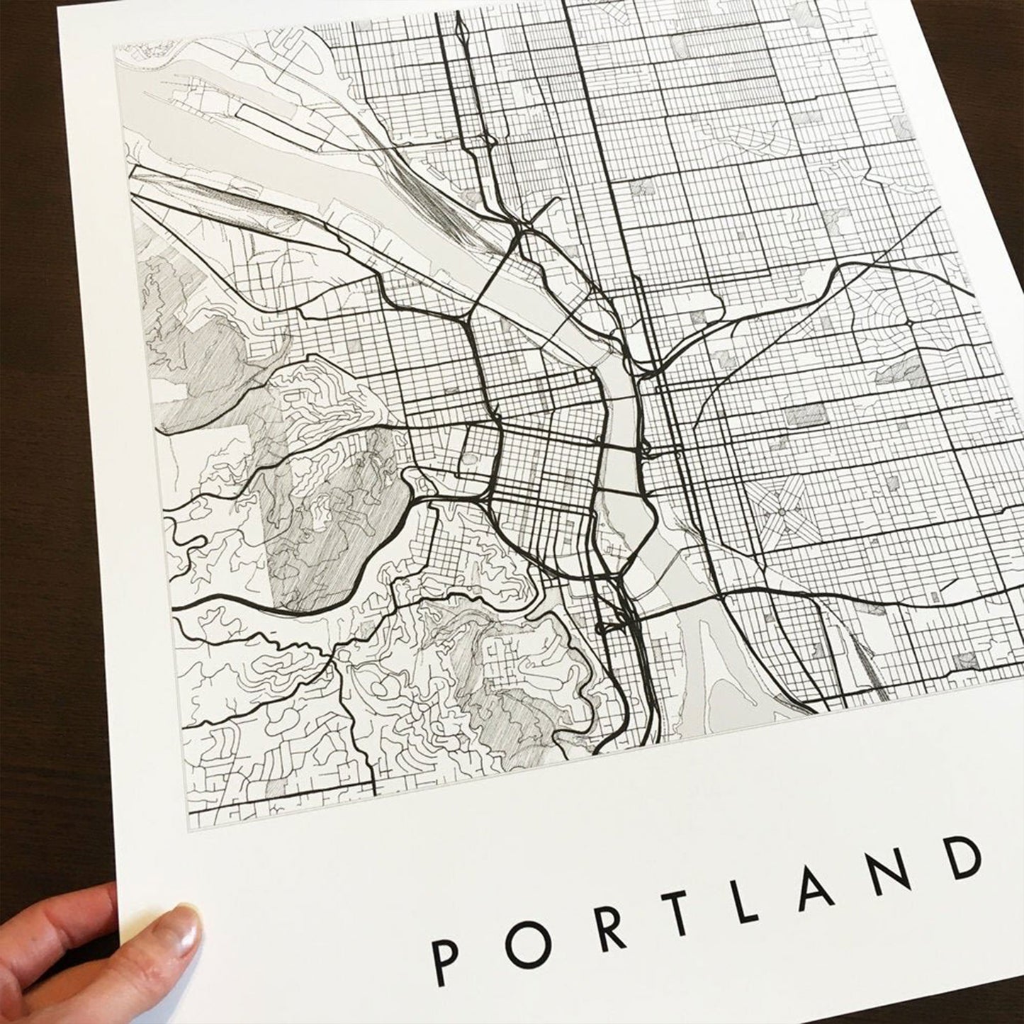 Turn-of-the-Centuries: Portland City Lines Print