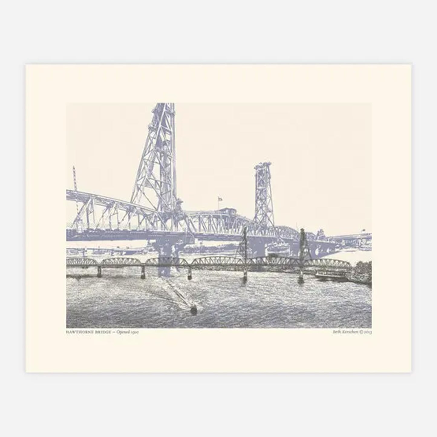 Urban Retrospectives: Hawthorne Bridge Print