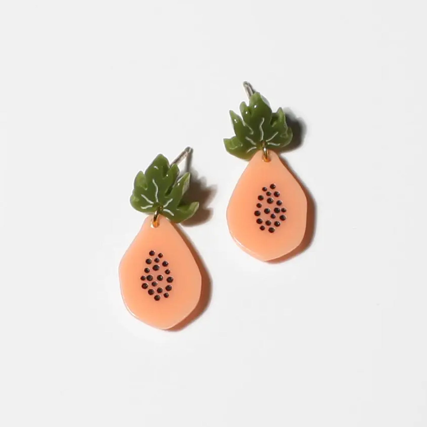 Small Papaya Post Earrings