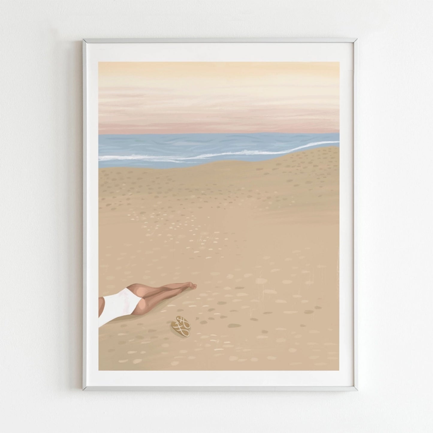 by Persimmon: Beach Bum Art Print